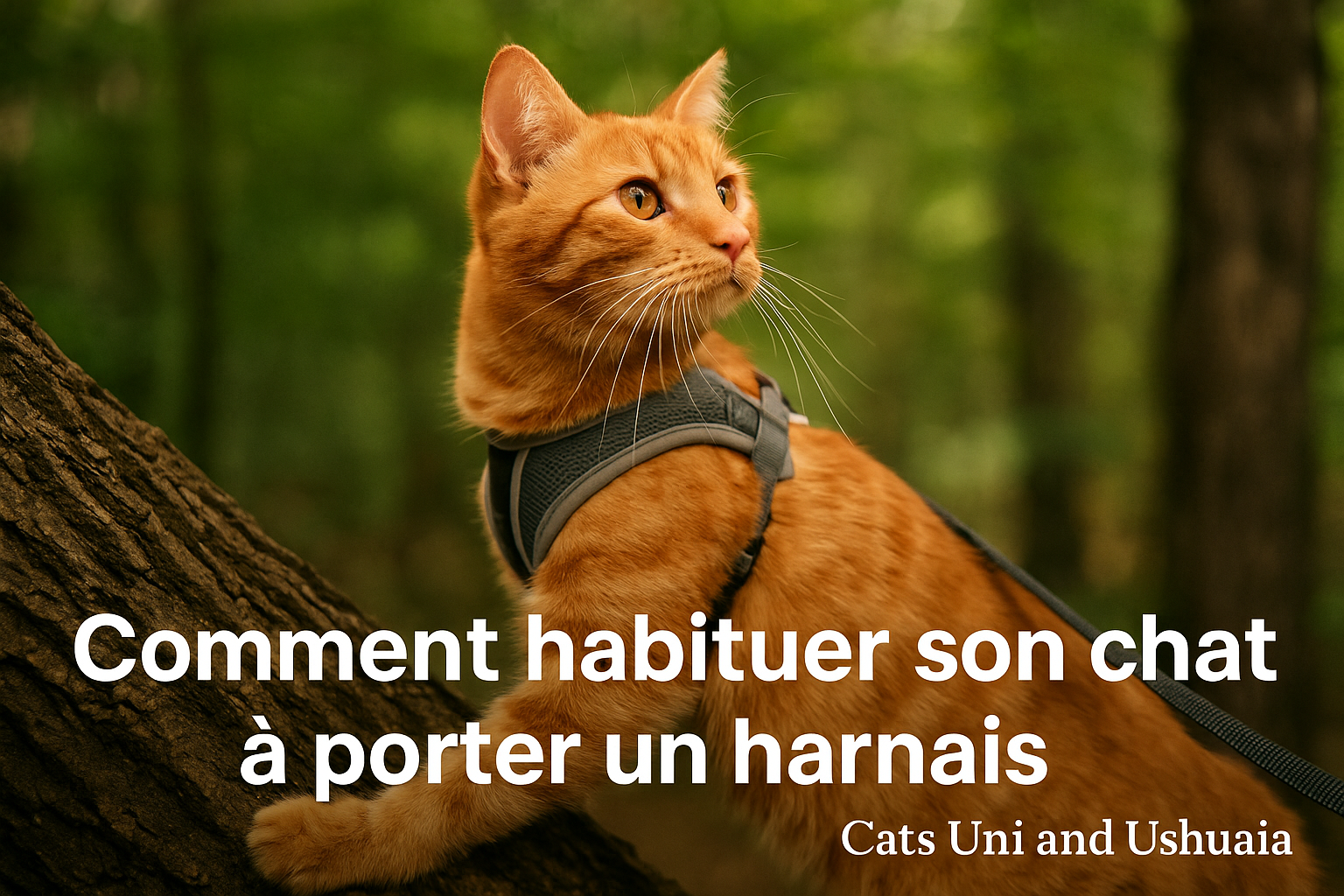 Comment habituer son chat à porter un harnais