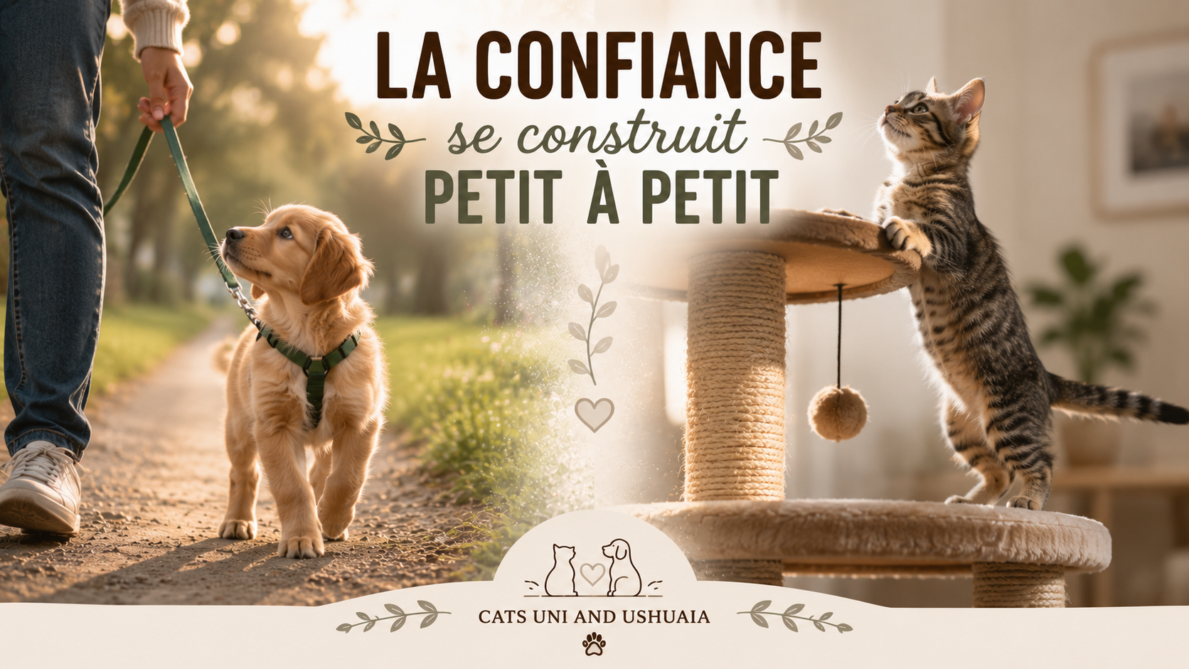 La confiance entre le maître et son compagnon se construit petit à petit