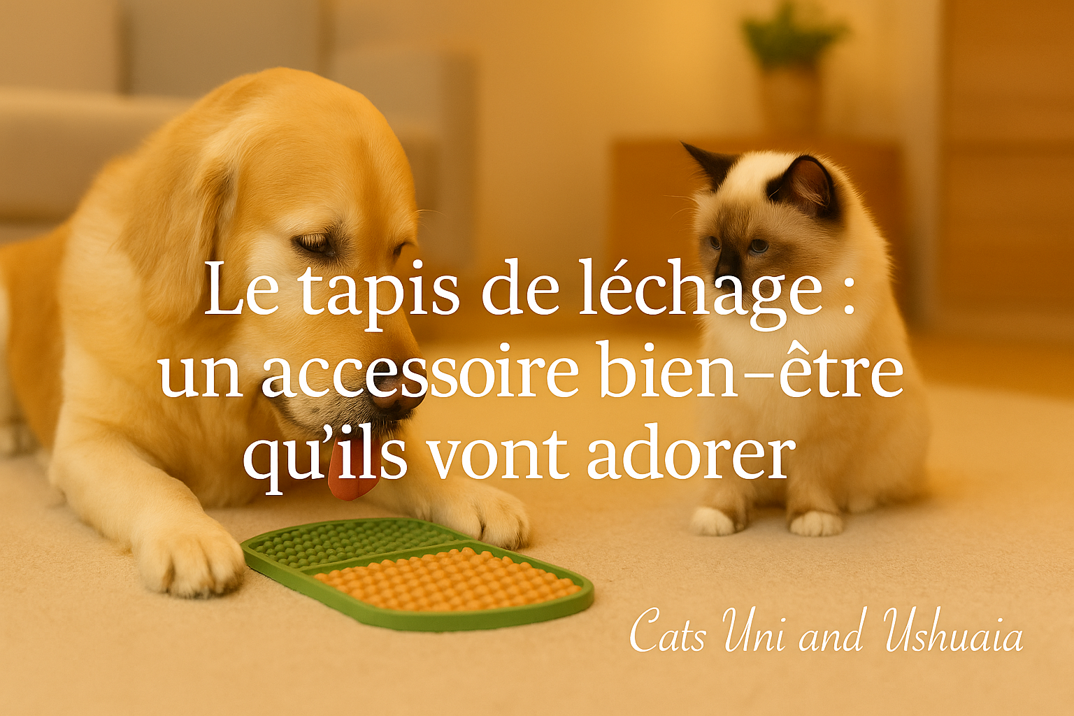 🐾 Le tapis de léchage : un accessoire bien-être que votre animal va adorer