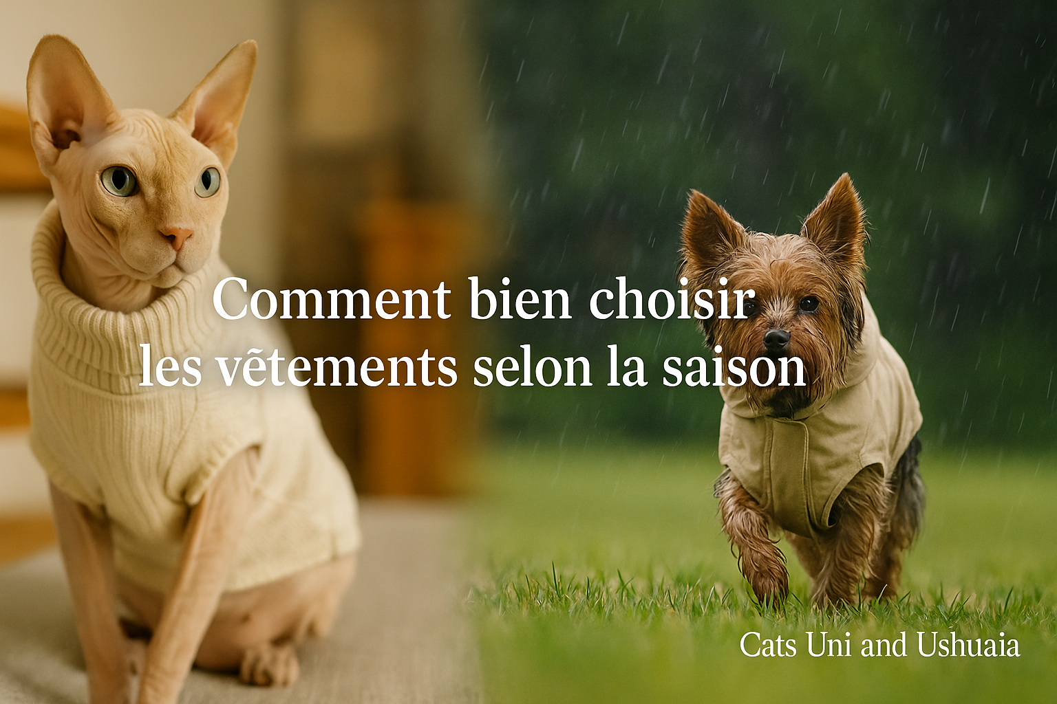 Comment bien choisir les vêtements pour chien selon la saison