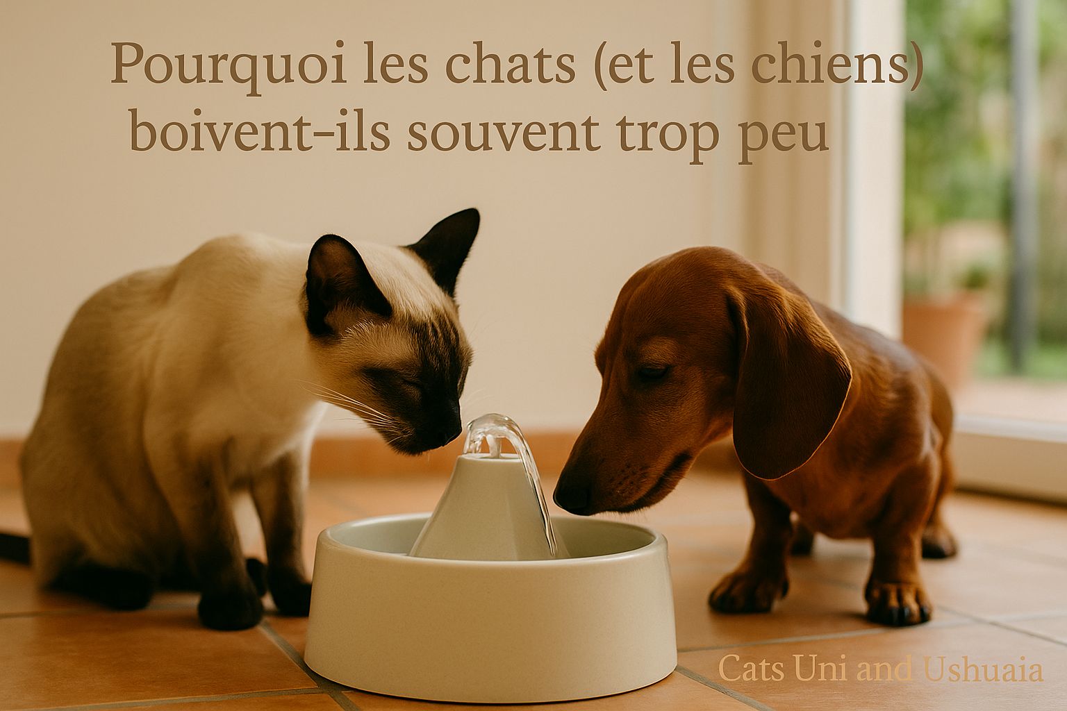 Pourquoi les chats (et chiens) boivent-ils souvent trop peu ?