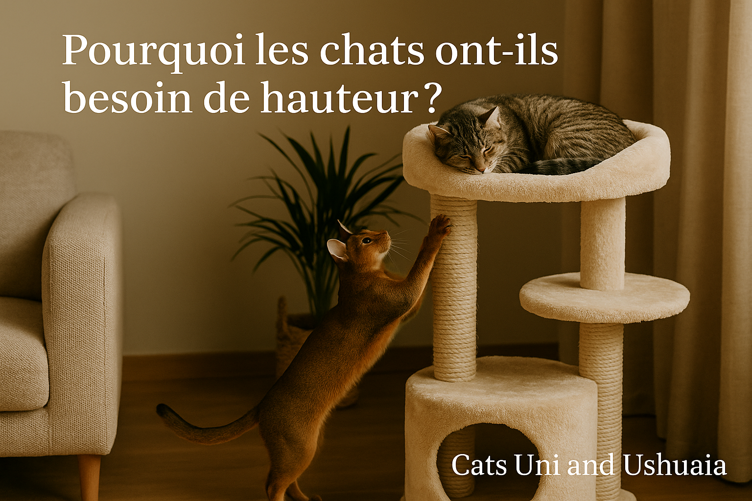 Pourquoi les chats ont-ils besoin de hauteur ?