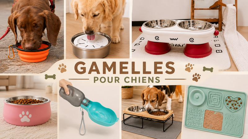 Gamelles et accessoires pour chien