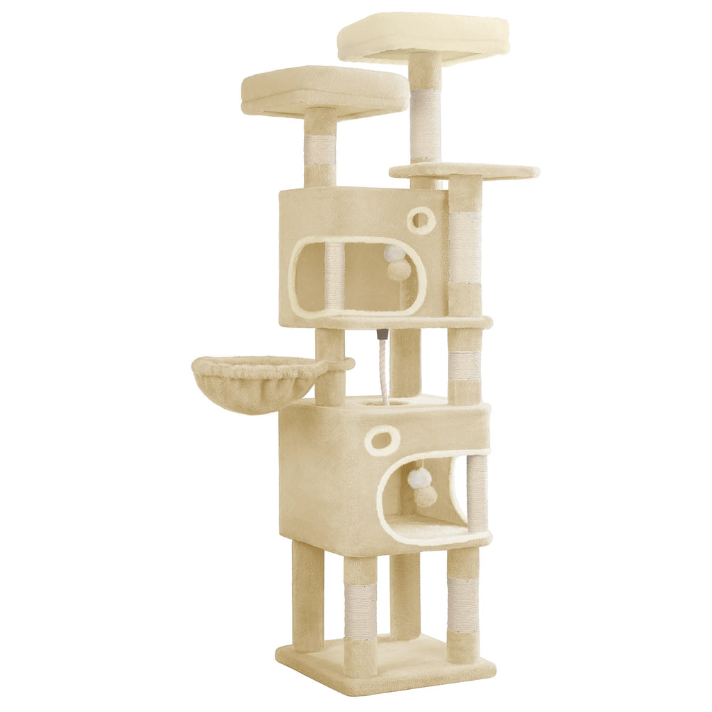 Arbre à Chat 159 cm Multi-Niveaux avec 8 Griffoir