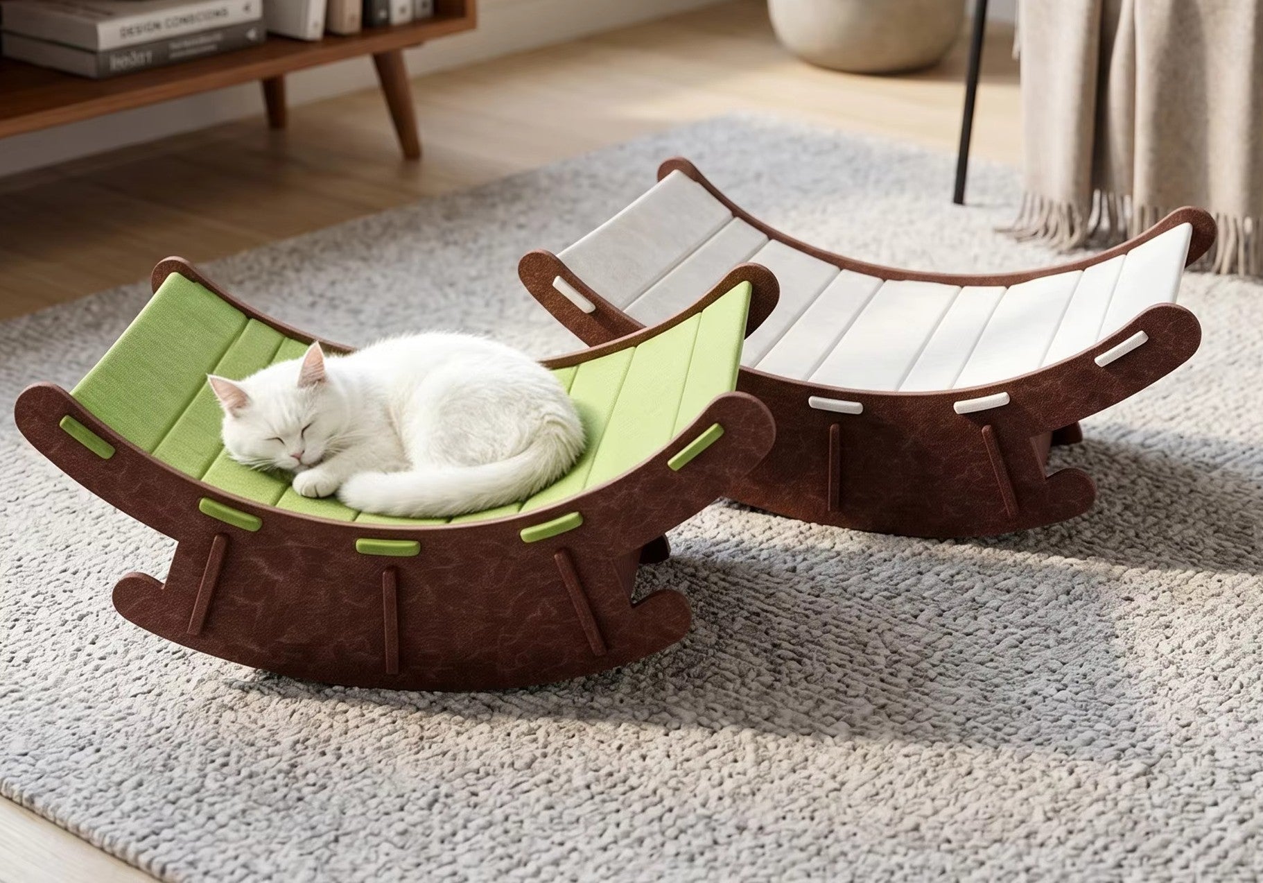 Chaise à bascule griffoir - chat