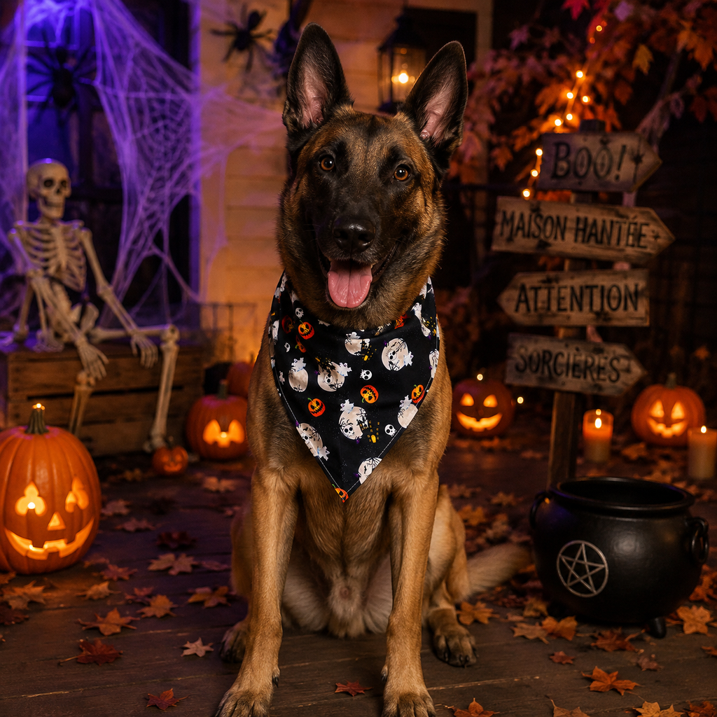 Bandana Halloween - chien et chat