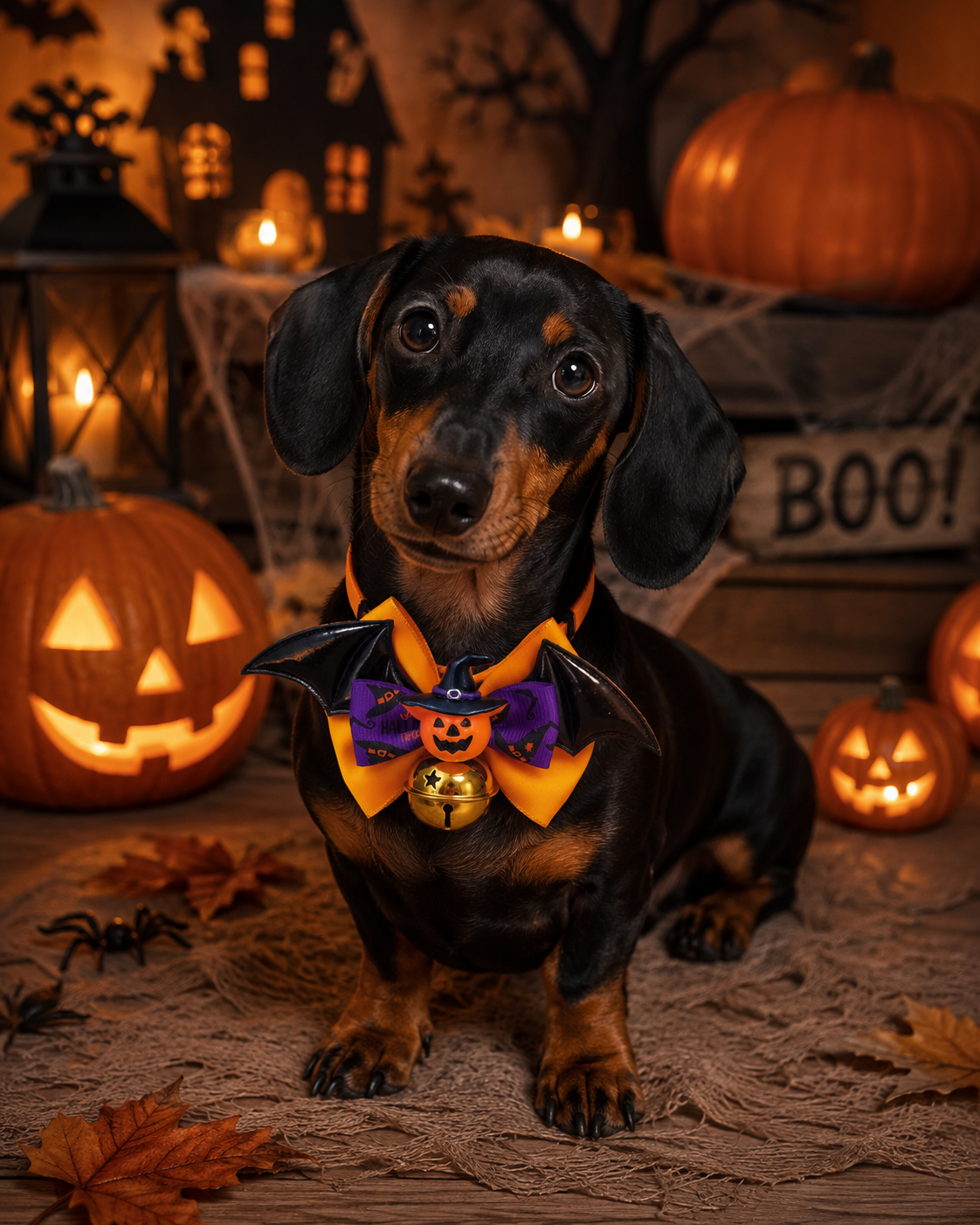 Collier Halloween avec ailes de chauve-souris - Chien ou chat
