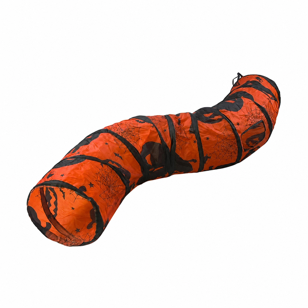Tunnel Halloween pliable - chat