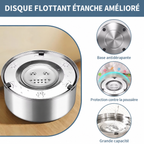 Bol à eau inox avec disque flottant - chien ou chat