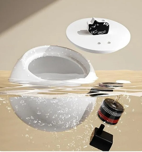 Fontaine à eau en céramique silencieuse pour chat