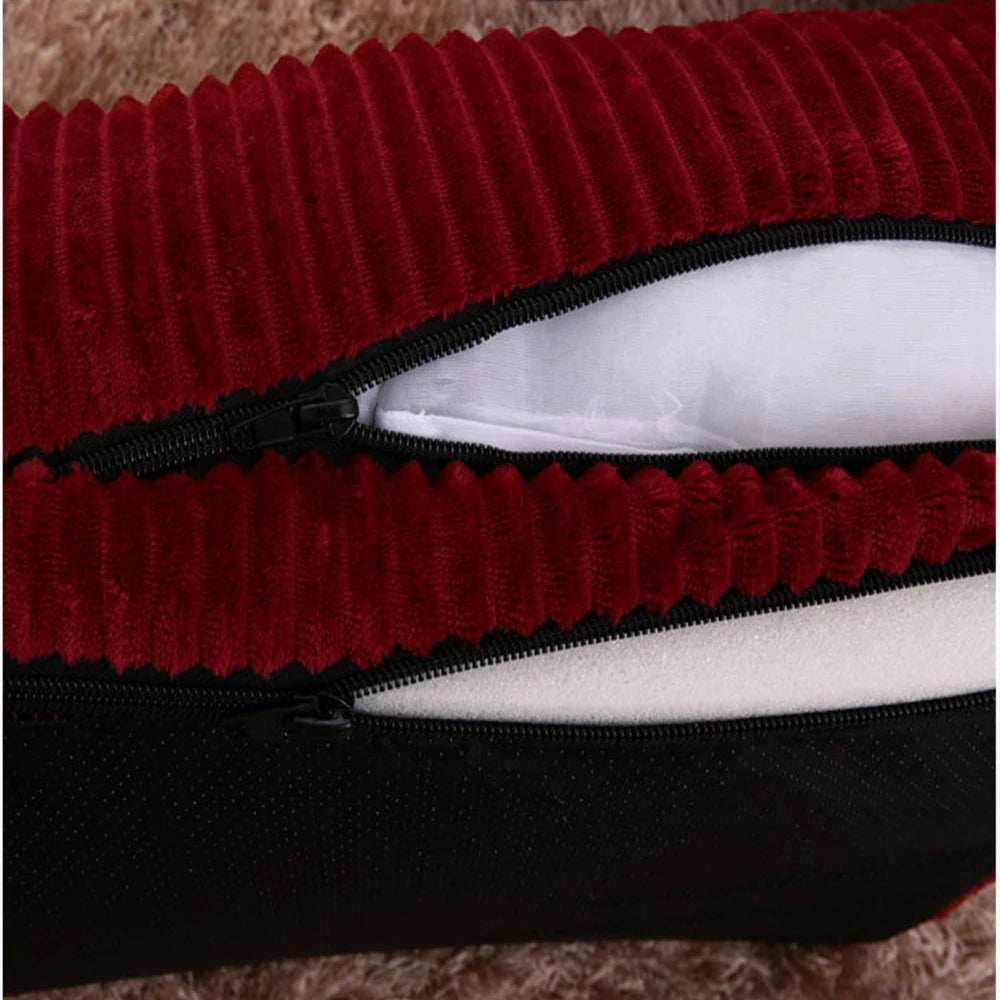 Canapé-lit de luxe en velours côtelé pour chien et chat