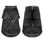 Veste en cuir noir - chien ou chat