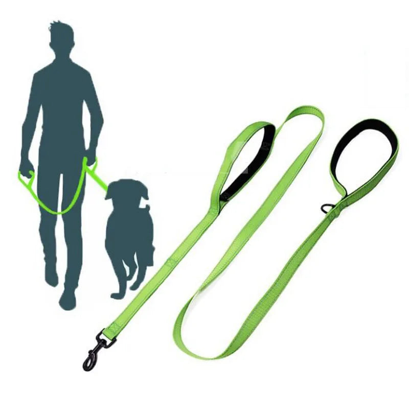 Laisse réfléchissante double poignée - chien