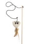 Baguette à plumes interactive pour chat