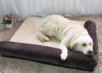 Canapé-lit de luxe en velours côtelé pour chien et chat