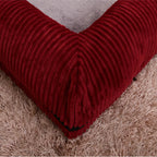 Canapé-lit de luxe en velours côtelé pour chien et chat