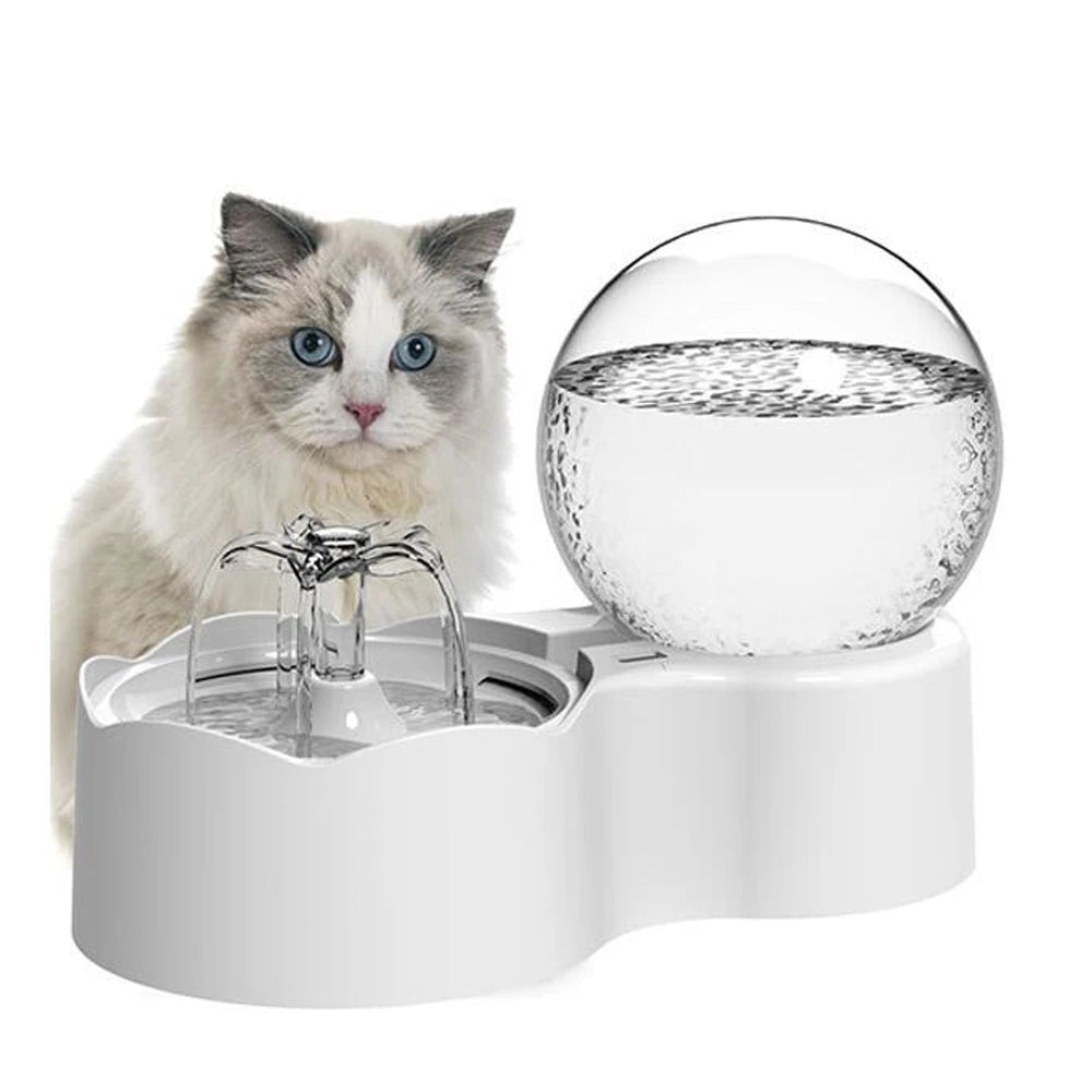 Fontaine à eau en forme de globe pour chat et petit chien