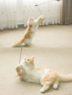 Baguette à plumes interactive pour chat