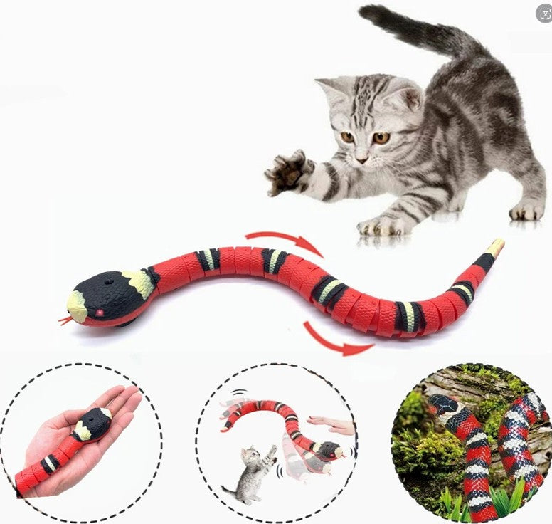 Jouet serpent interactif pour chat USB