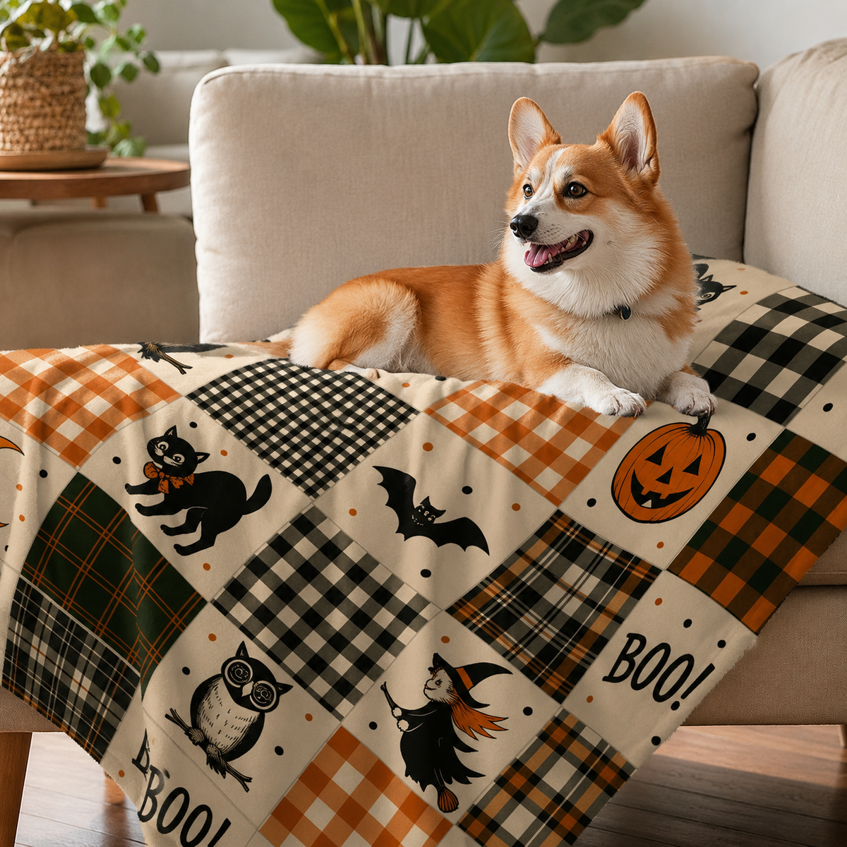 Plaid Halloween - Chien ou chat