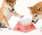 Jouet triangulaire distributeur de friandises interactif pour petit chien et chat
