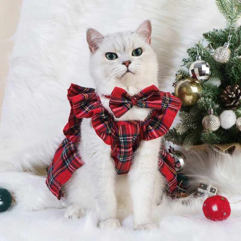 Robe de Noël à Bretelles pour Chien et Chat
