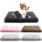 Matelas rectangulaire en peluche pour chien et chat