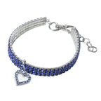 Collier strass cœur - chat ou petit chien