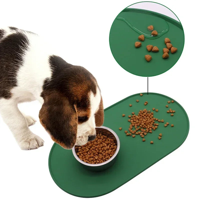 Tapis d’alimentation en silicone étanche pour chiens et chats