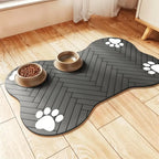 Tapis repas antidérapant forme os - chien ou chat