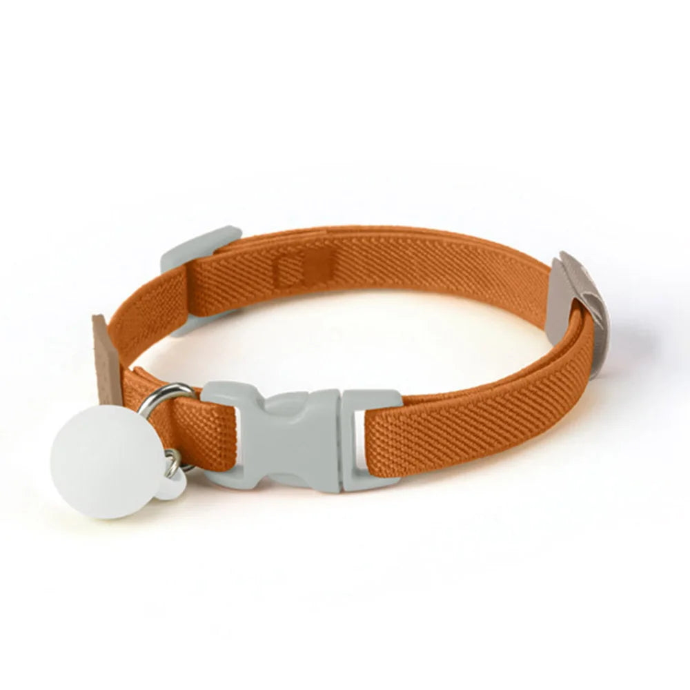 Collier élastique pour chat et petit chien avec cloche amovible