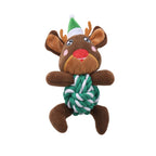 Jouet de Noël en peluche renne ou Père Noël pour chien