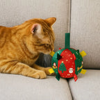 Balle de Noël grinçante pour chien & chat