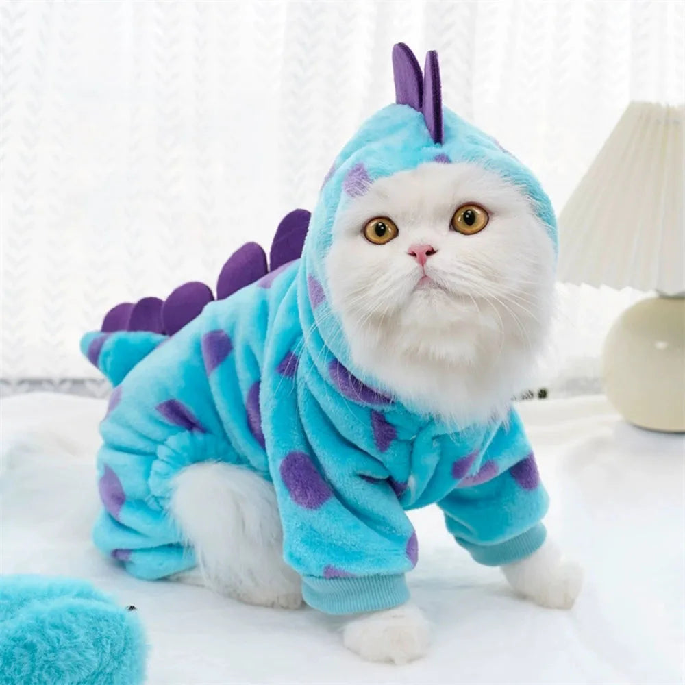 Sweat à capuche dinosaure - chien ou chat