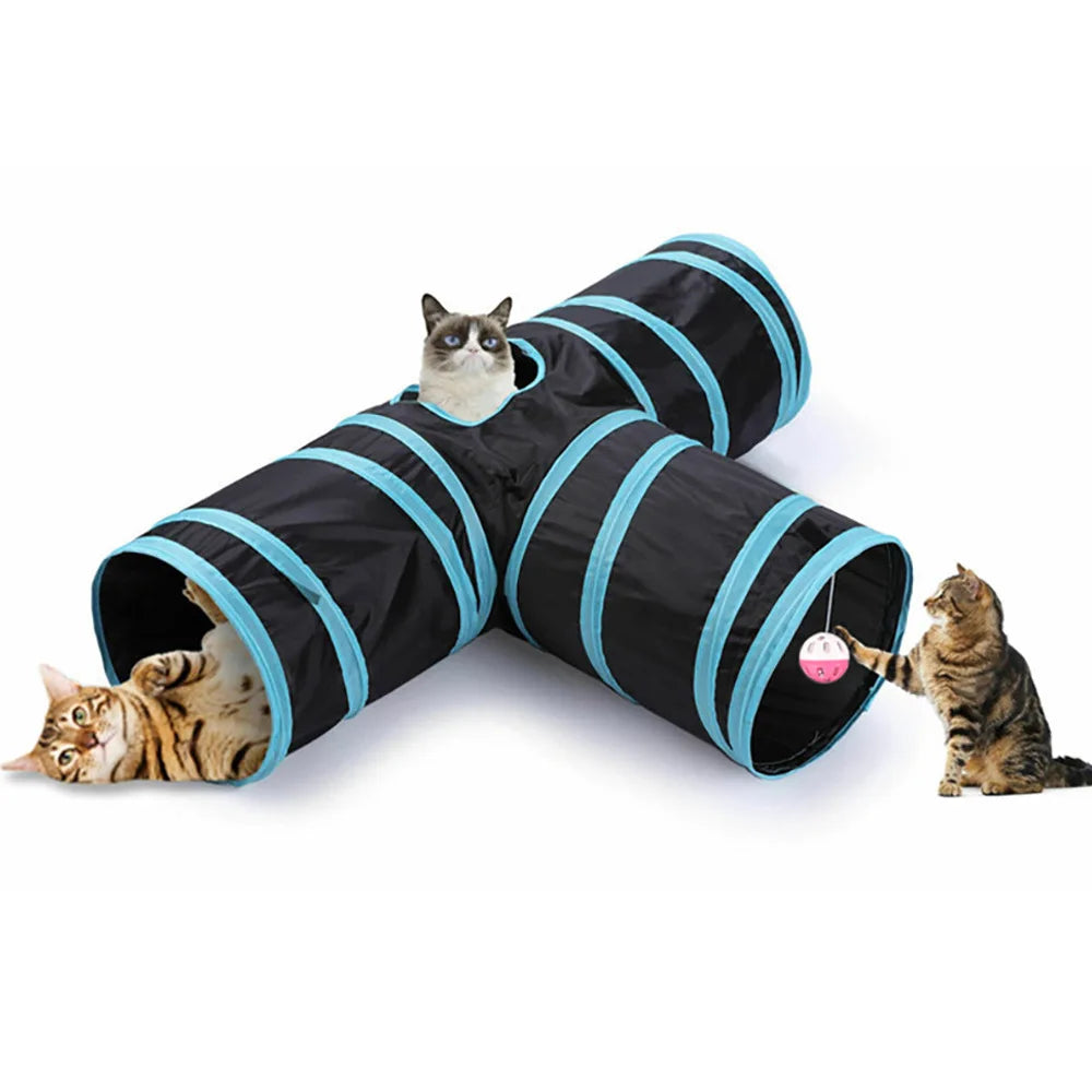 Tunnel de jeu pliable pour chat