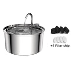 Fontaine à eau en acier inoxydable pour chat et chien