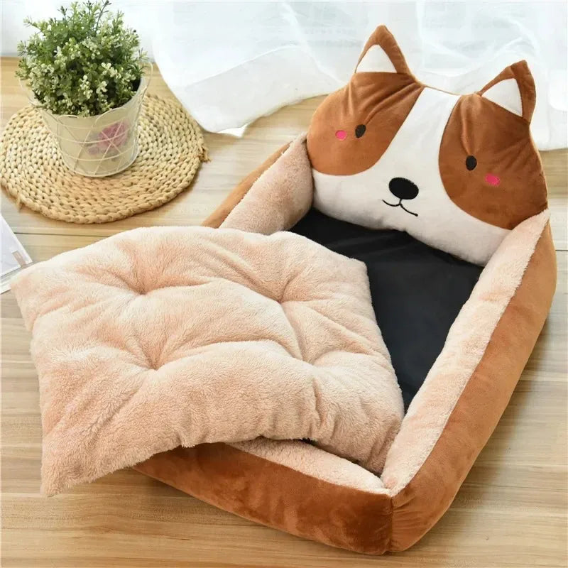 Lit rectangulaire imperméable pour chien et chat