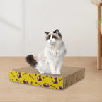 Planche griffoir en carton pour chat avec espace repos