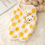 Gilet chaud d’hiver avec fermeture - chat et chien