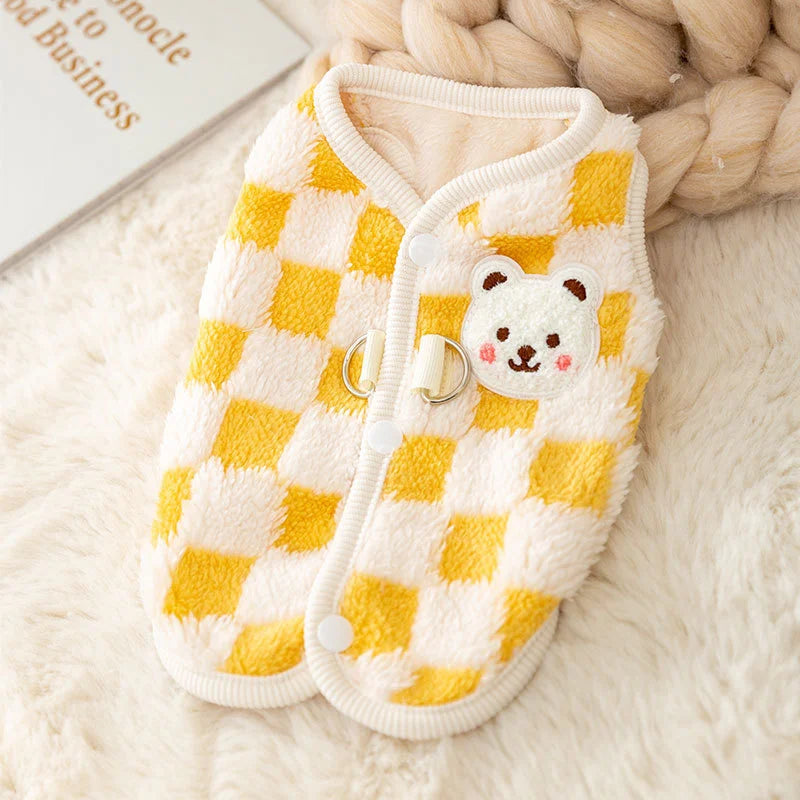 Gilet chaud d’hiver avec fermeture - chat et chien