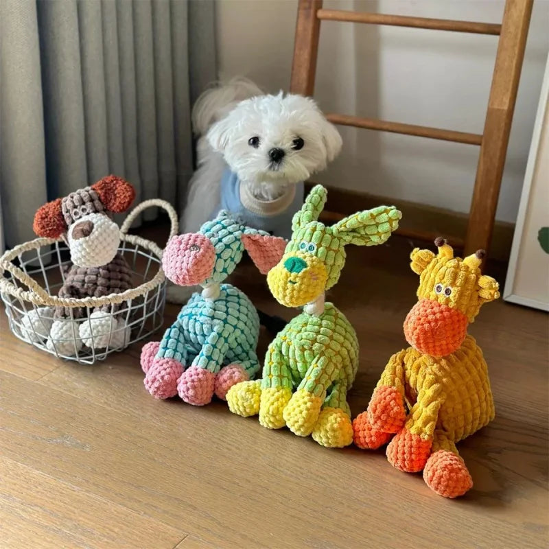 Peluche doudou avec couineur léger – chien
