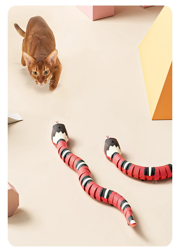 Jouet serpent interactif pour chat USB