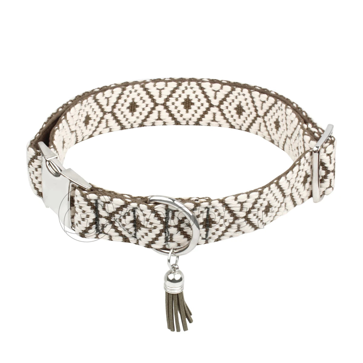 Collier bohème ethnique pour chien avec pendentif