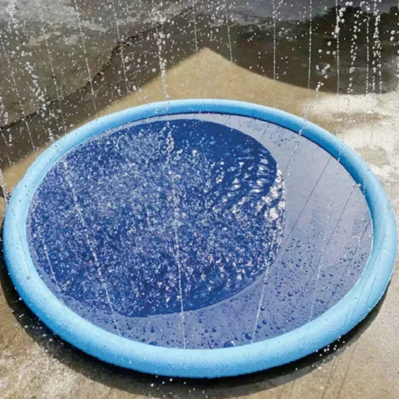 Tapis de jeu aquatique à jets d'eau - chien