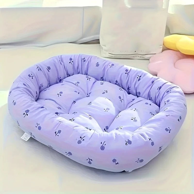 Canapé-lit floral confortable pour chien et chat