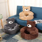 Panier peluche ours pour animaux