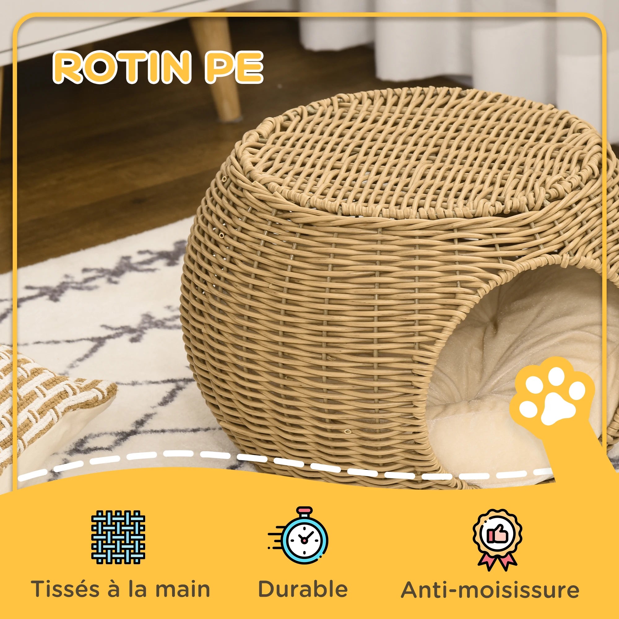 Panier cocon 2 niveaux - chat