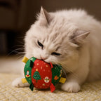 Balle de Noël grinçante pour chien & chat