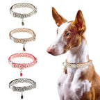 Collier bohème ethnique pour chien avec pendentif