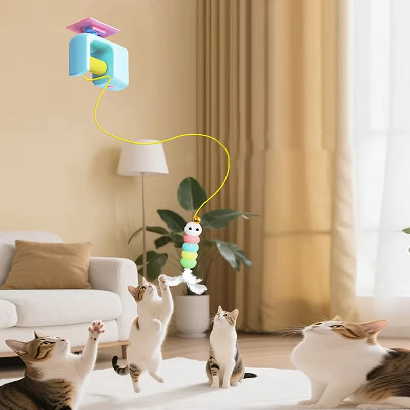 Jouet interactif électrique suspendu pour chat